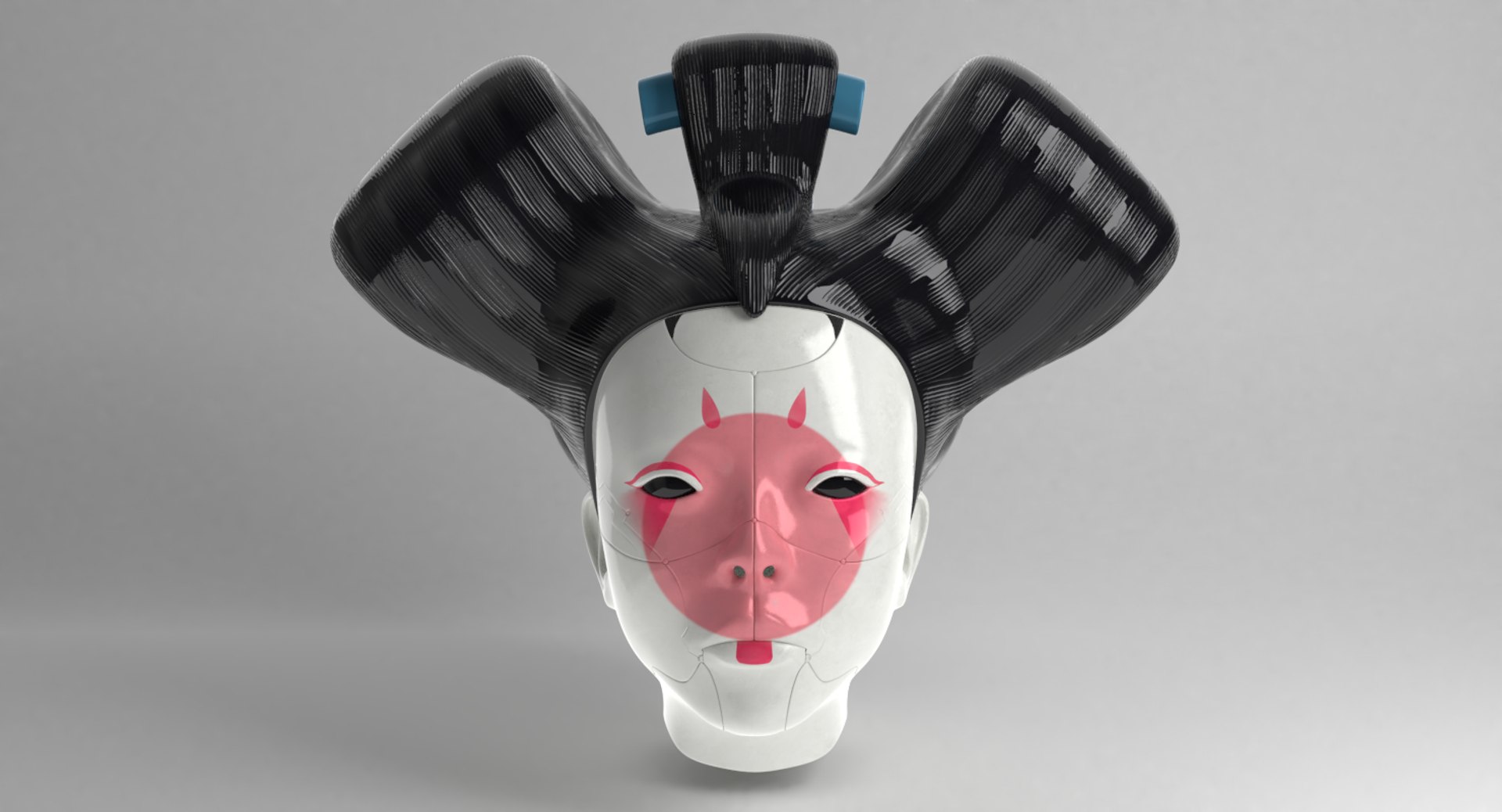 Geisha Ghost Shell 3D Model - TurboSquid 1239985