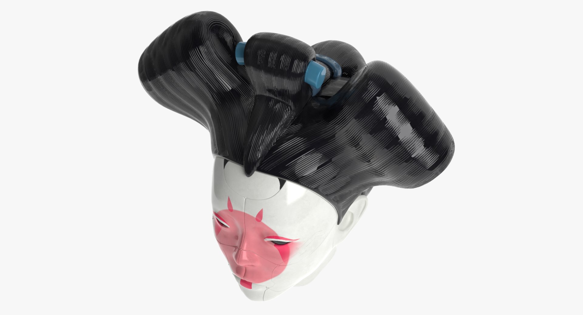 Geisha Ghost Shell 3D Model - TurboSquid 1239985
