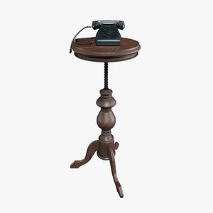 Rotary phone on the table