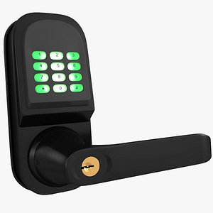 Smart Lock with Keypad Door Knob Black model