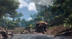 3D nodosaur animations
