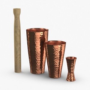 Cocktail Shaker Hammered Copper