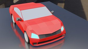 3D Low Poly Simple Car