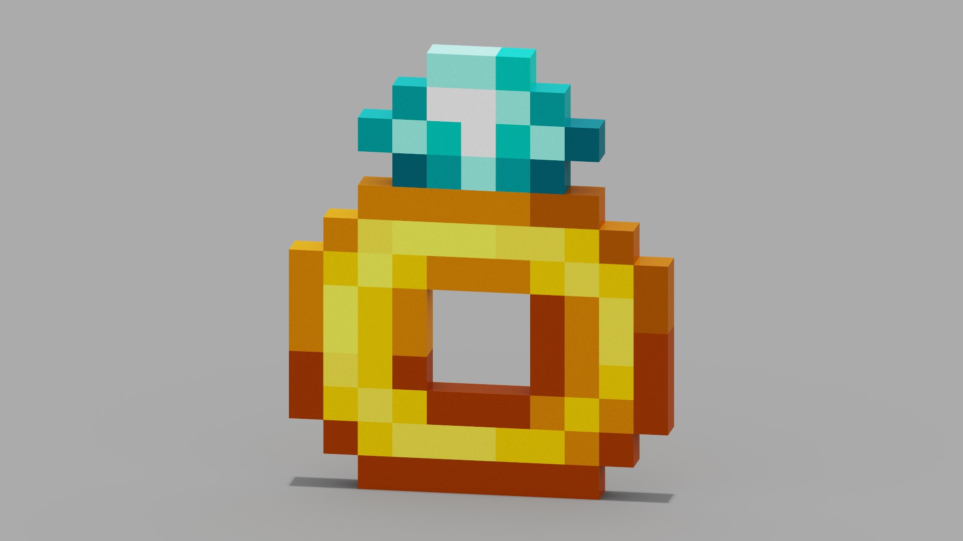 3D Minecraft Ring TurboSquid 2151760