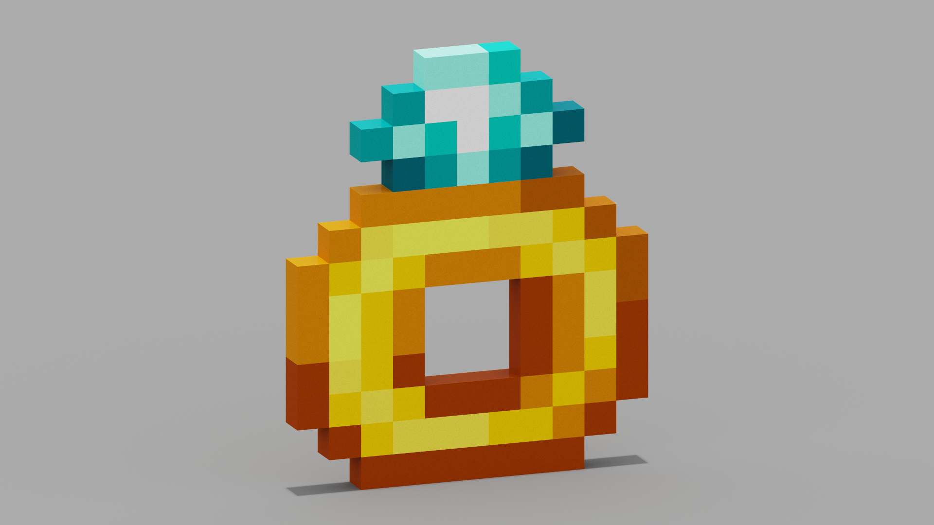 3D Minecraft Ring - TurboSquid 2151760