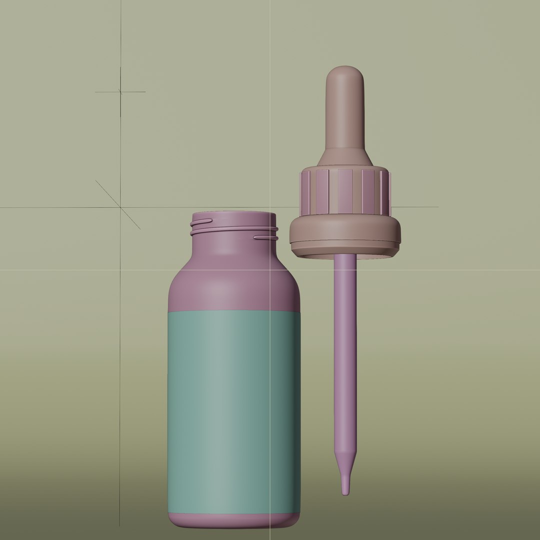 3D Dropper Bottle Mockup 10 Model - TurboSquid 2286619
