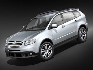subaru tribeca suv midpoly 3d model