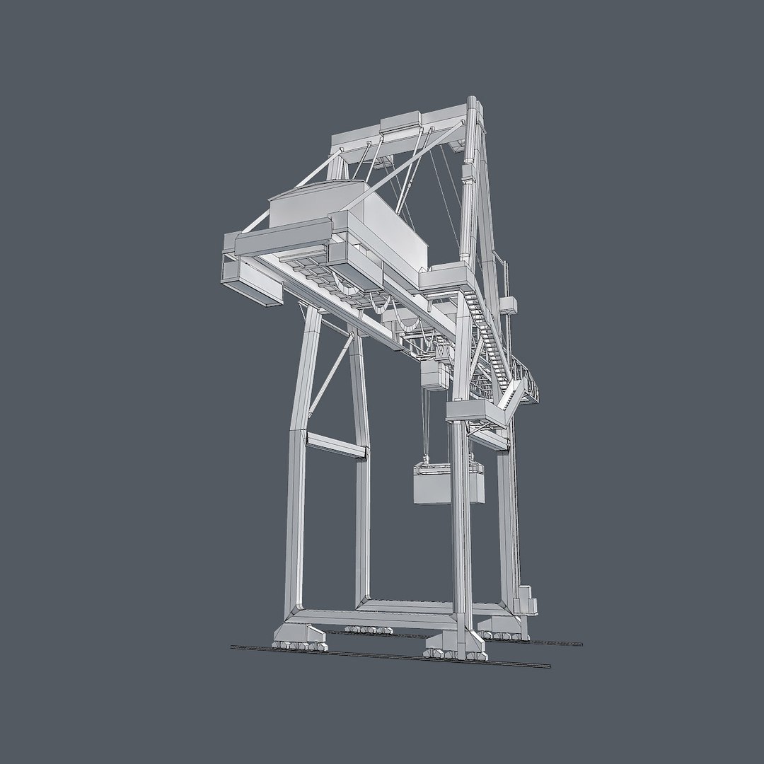 3D Port Container Crane Model | 1148917 | TurboSquid