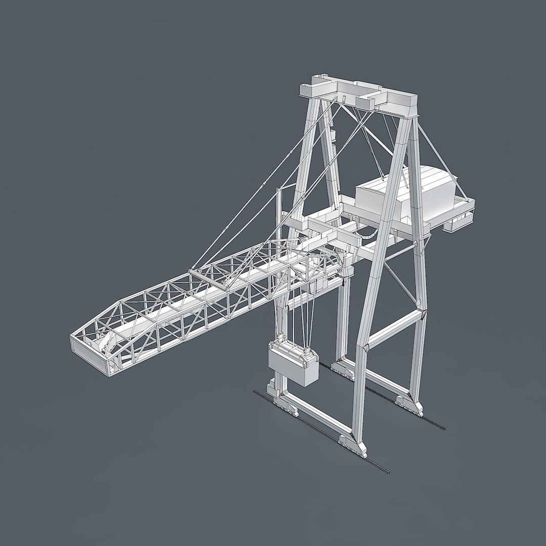 3D Port Container Crane Model | 1148917 | TurboSquid