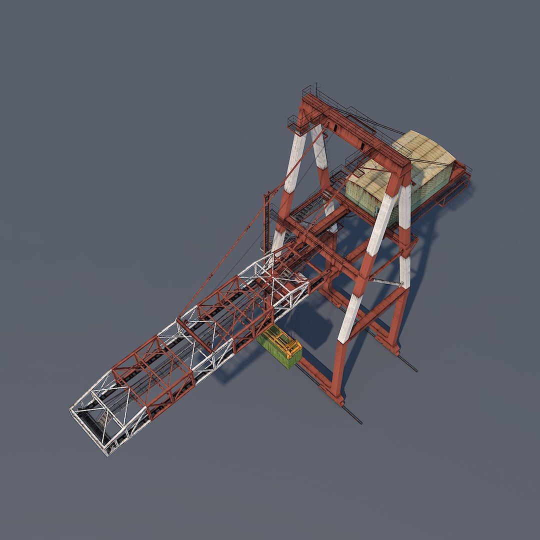 3D Port Container Crane Model | 1148917 | TurboSquid