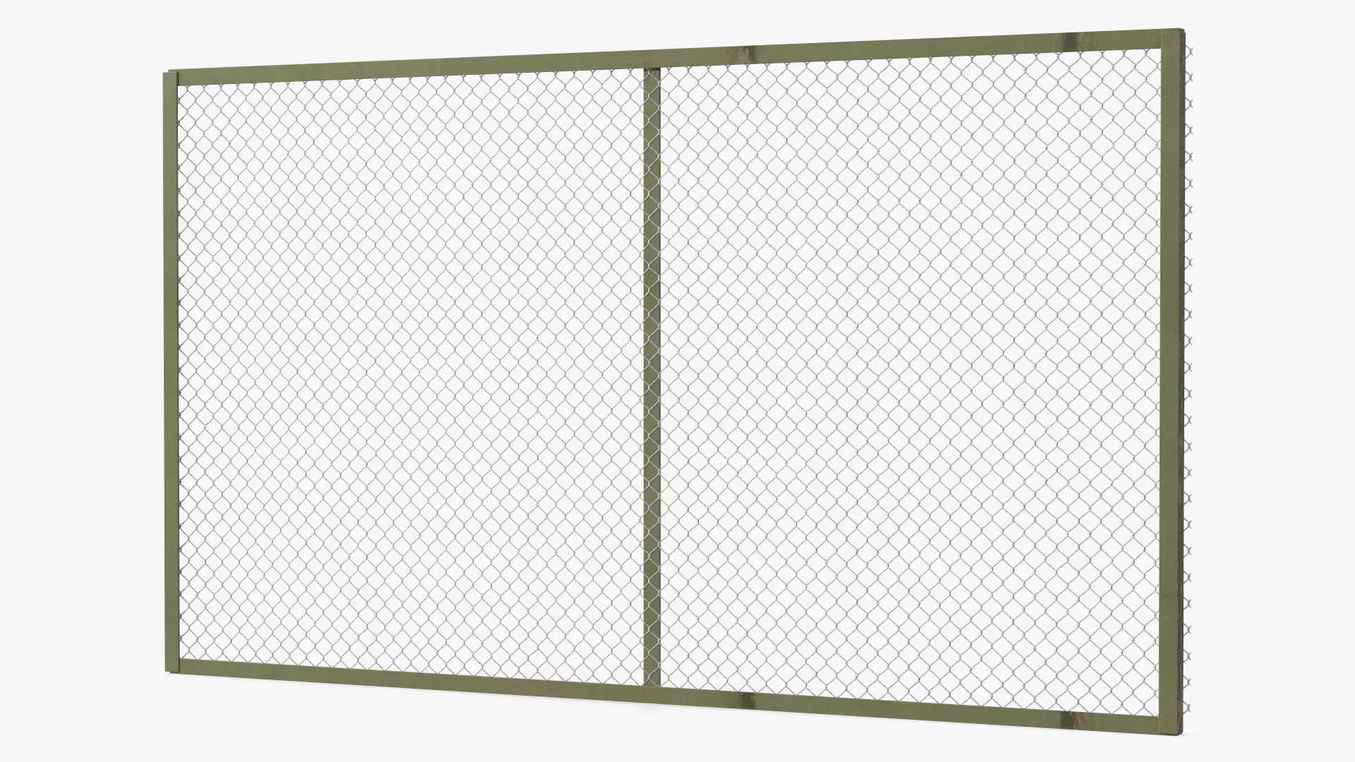 Traditional Wire Fence 3D model preview