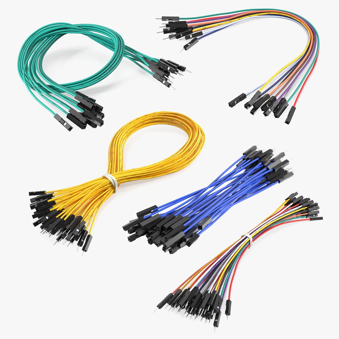 Jumper Wires Collection 3 3D model preview