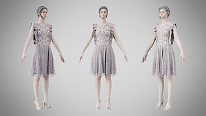 3D Dress 20 Whimsical Loop Mosaic