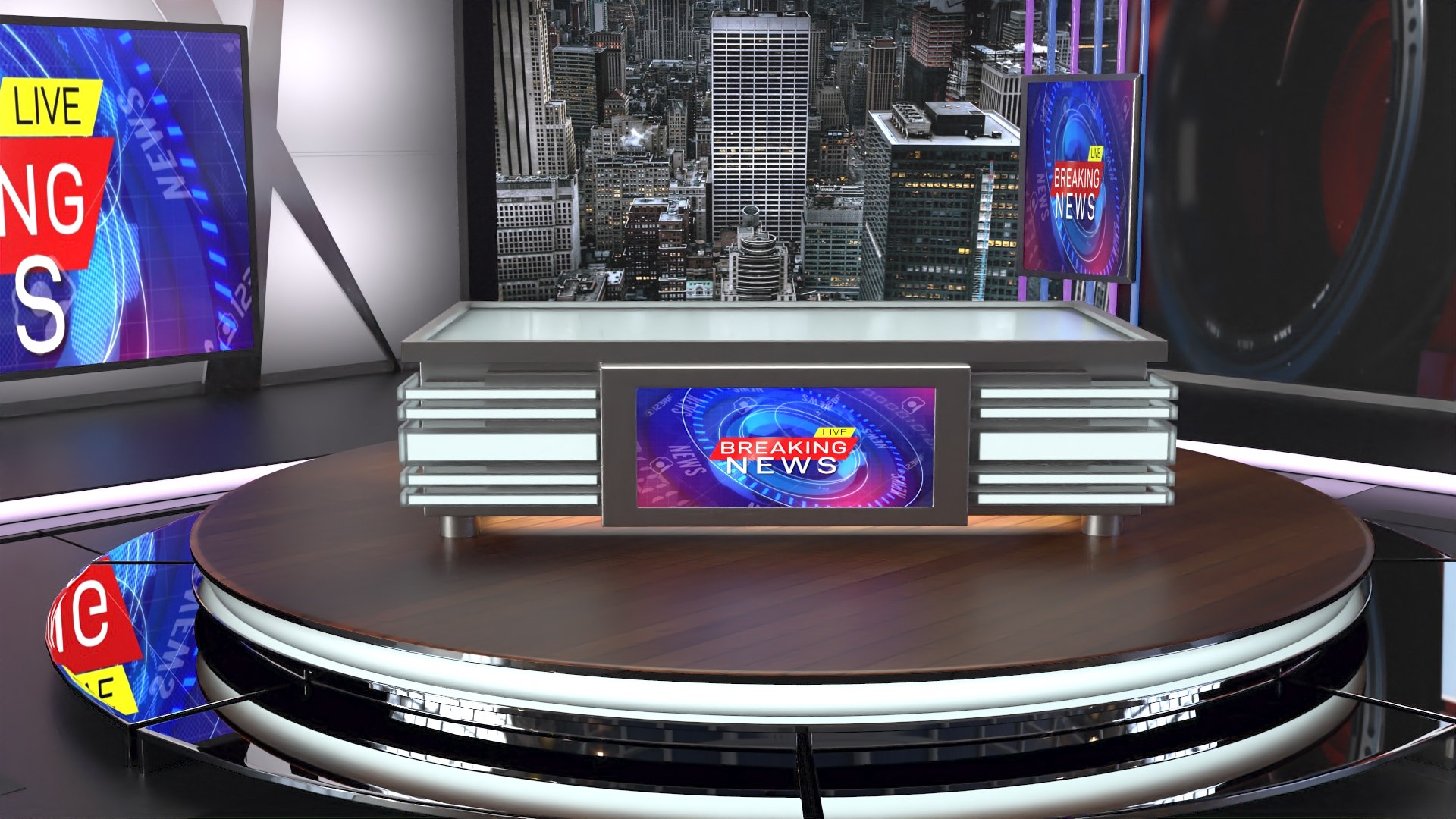 3D Model Studio News Tv - TurboSquid 1682384