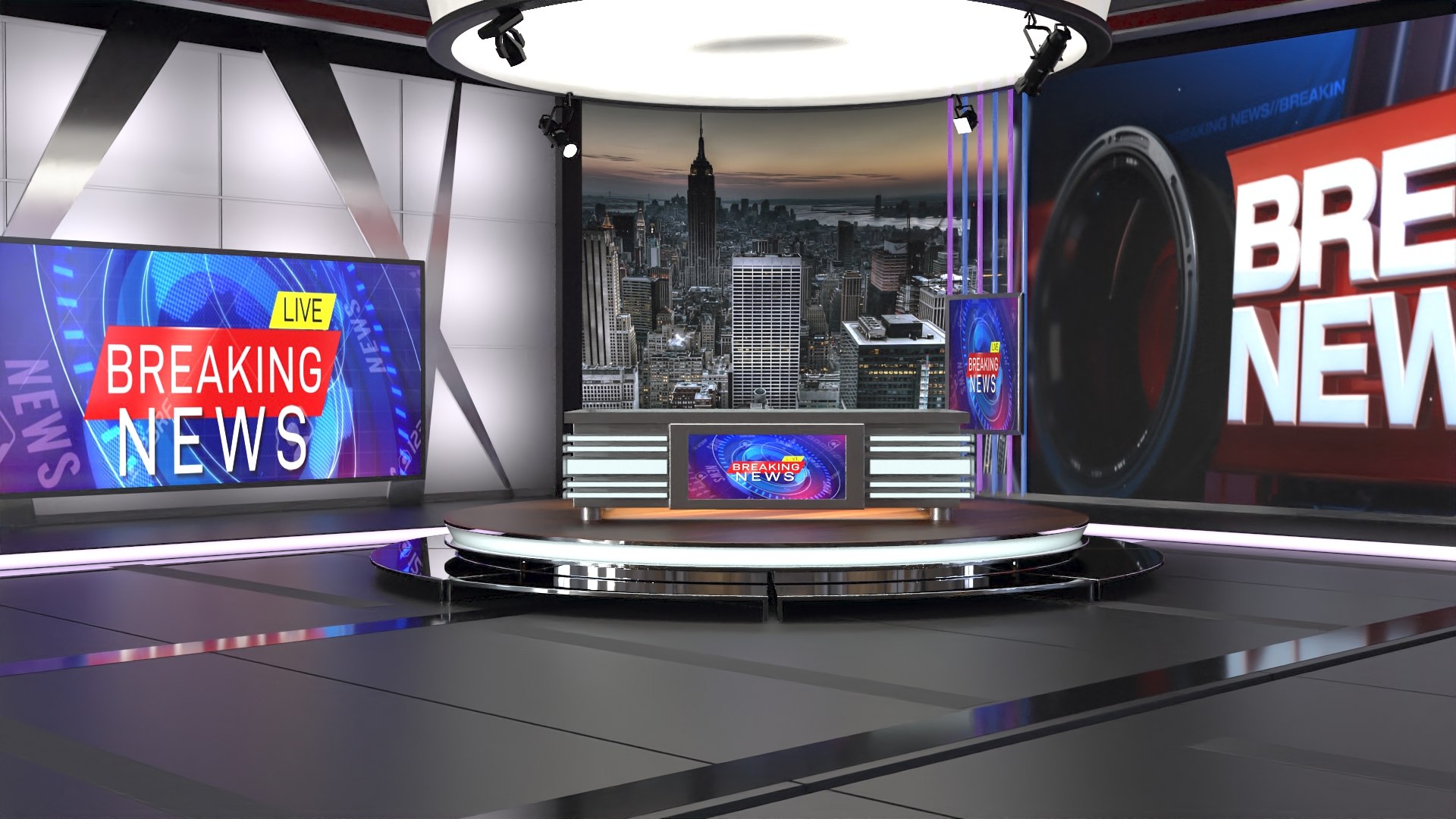 3D Model Studio News Tv - TurboSquid 1682384