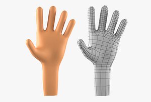 base mesh kid hand 3D model