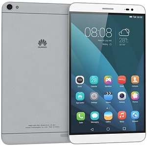 obj huawei mediapad x2 silver