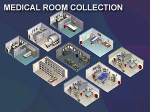 medical rooms 3d model