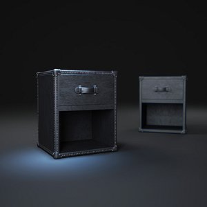 3d mayfair-steamer-trunk-1-drawer-cube model