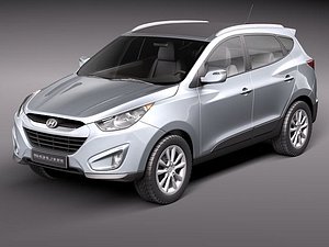 hyundai tucson 2011 suv 3d model