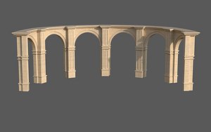 Classic Roman or greek Peristyle Arc