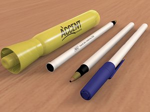 3d model pens marker