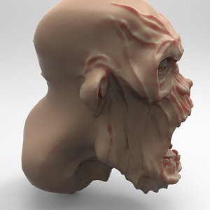 zombie head characters obj