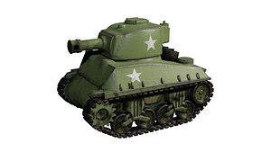Tiny Tank - 4 colours | 3D model