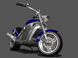 medium motorcycle 3d max