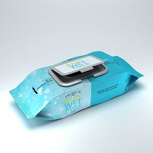 Baby Wet Tissue Mockup