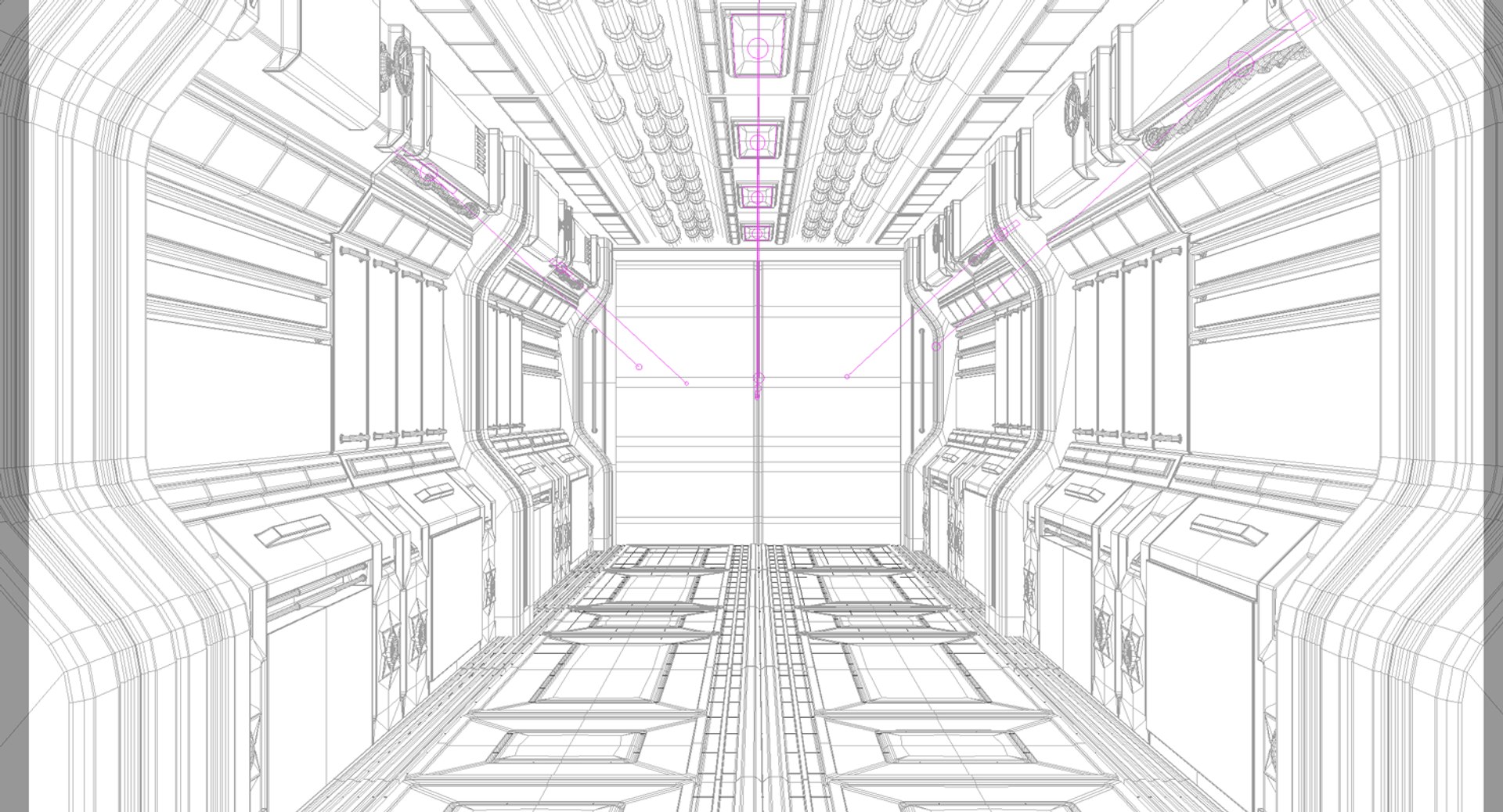 Modular Sci Fi Corridor 3D Model - TurboSquid 1431981
