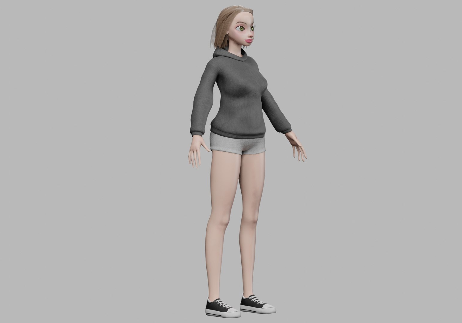 Pretty Basic Girl V30121 3D Model - TurboSquid 2263330