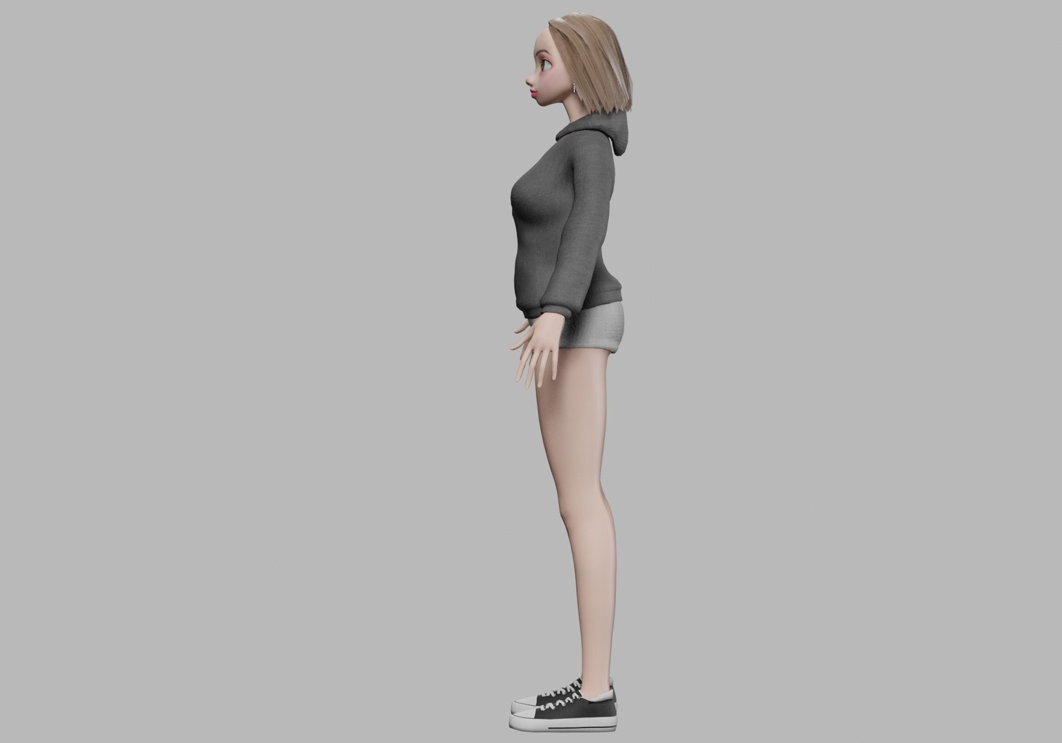 Pretty Basic Girl V30121 3D Model - TurboSquid 2263330