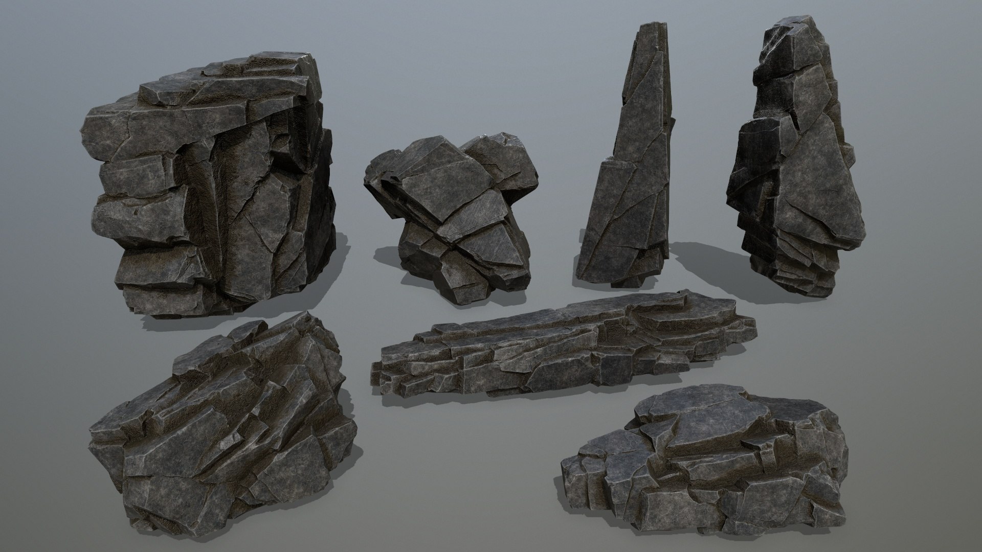Cliff Rocks Model - TurboSquid 2001618