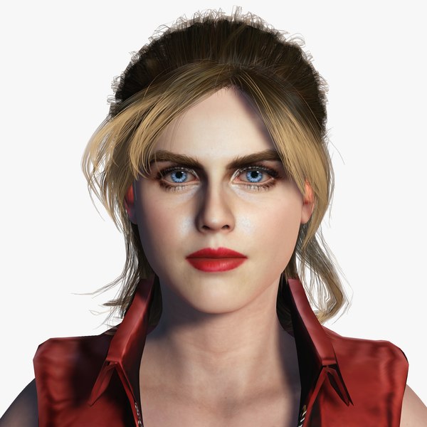 Alexandra Daddario 3D Rigged model ready for animation model