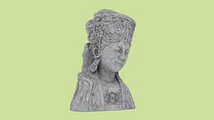3D Bodhisattva bust