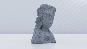 3D Bodhisattva bust