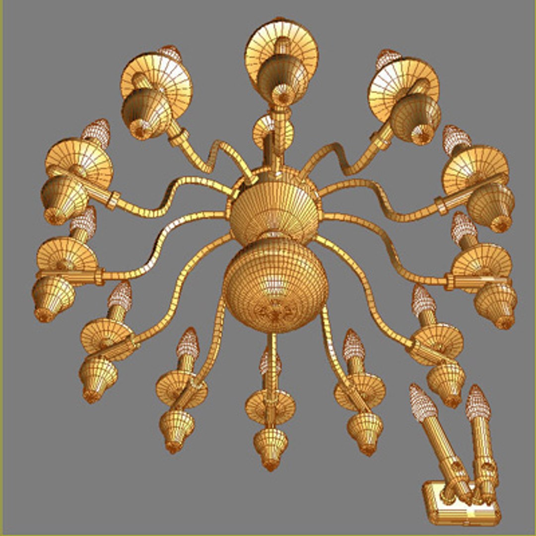 3d Model Chandelier Lamp Wall