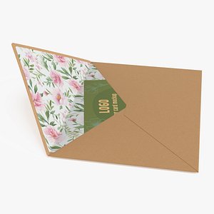 3D Designer Envelope with Card