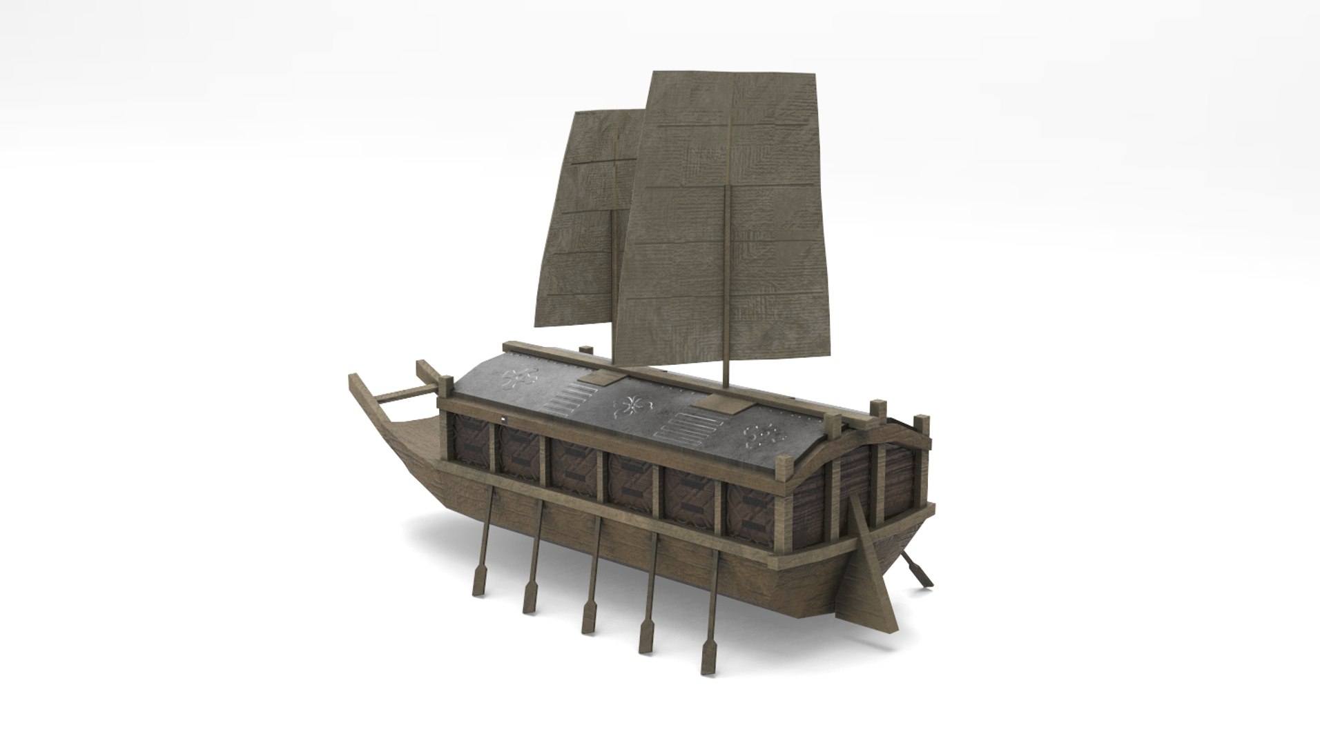 Korean Turtle Ship - 3D Model - TurboSquid 1693343