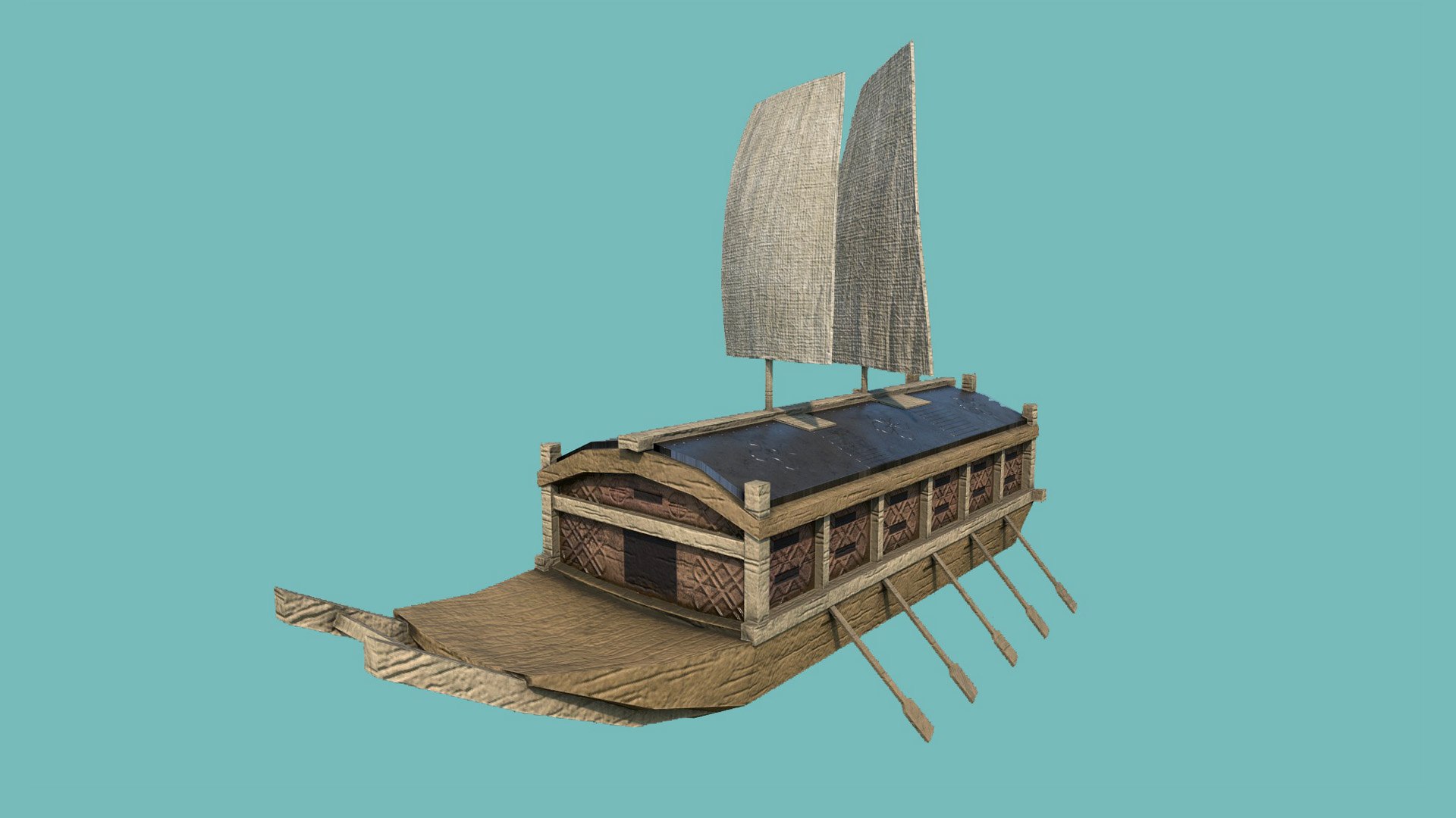 Korean Turtle Ship - 3D Model - TurboSquid 1693343