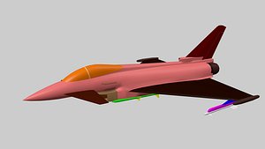 EUROFIGHTER AIRCRAFT 3D model