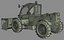 Bobcat TL470 Telescopic Handler and Loader Rigged 3D model
