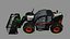 Bobcat TL470 Telescopic Handler and Loader Rigged 3D model