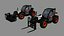 Bobcat TL470 Telescopic Handler and Loader Rigged 3D model