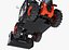 Bobcat TL470 Telescopic Handler and Loader Rigged 3D model