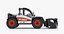 Bobcat TL470 Telescopic Handler and Loader Rigged 3D model