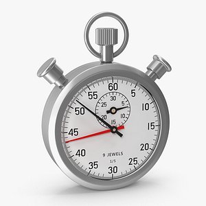 3D stop watch stopwatch model