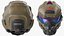 Casque militaire futuriste de science-fiction