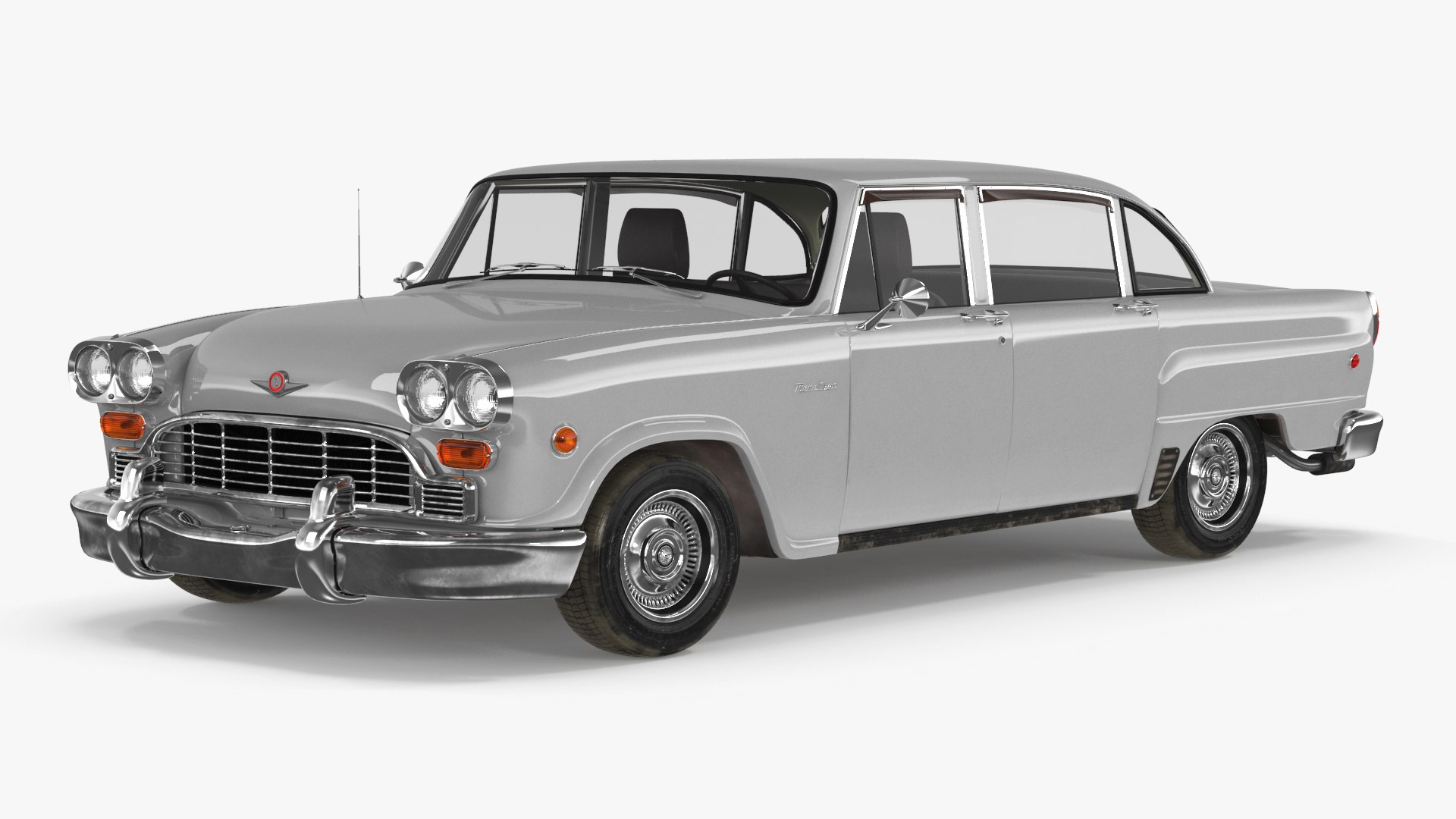 Vintage Checker Marathon Simple Interior 3D model preview